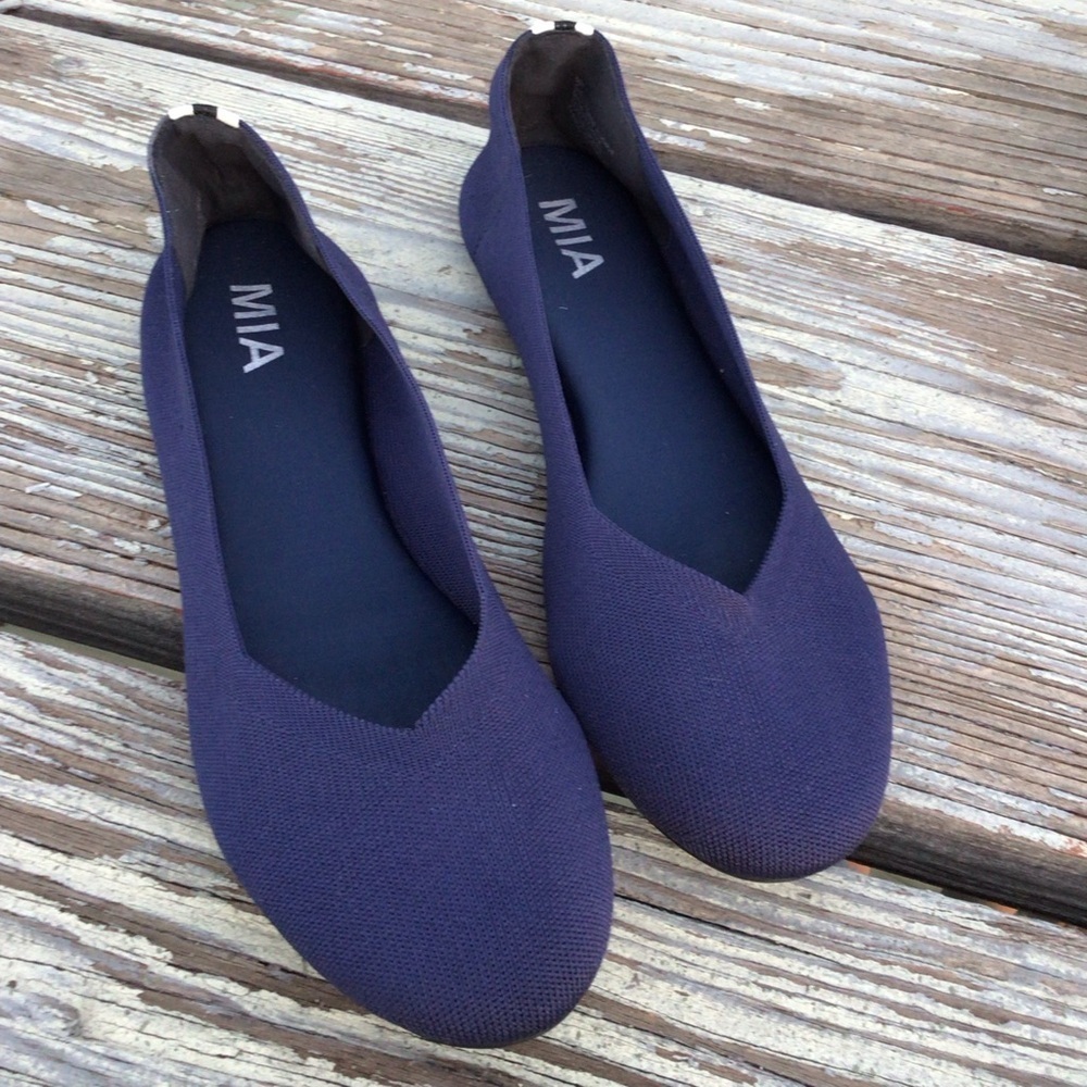 MIA Aubrie Flyknit Navy Women Flats Loafers Size 9.5